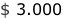 $ 3.000