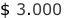 $ 3.000