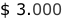 $ 3.000